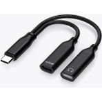 Apera GA50 2in1 Type-C 60W Pd Hızlı Şarj ve Ses Aktarımı Kulaklık Aux Dönüştürücü iPhone ile Uyumlu Alüminyum Kasa