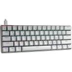 Apera H61K Mini Mekanik Kablolu Gaming Oyuncu Klavye Türkçe Q Blue Switch 12 Ad Rgb LED Işık Modlu 61 Tuşlu - Beyaz