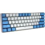 Apera H61K Mini Mekanik Kablolu Gaming Oyuncu Klavye Türkçe Q Blue Switch 12 Ad Rgb LED Işık Modlu 61 Tuşlu - Mavi