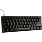 Apera H61K Mini Mekanik Kablolu Gaming Oyuncu Klavye Türkçe Q Blue Switch 12 Ad Rgb LED Işık Modlu 61 Tuşlu - Siyah
