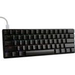 Apera H61K Mini Mekanik Kablolu Gaming Oyuncu Klavye Türkçe Q Blue Switch 12 AD RGB LED Işık Modlu 61 Tuşlu