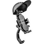 Apera MT30 Motor Motosiklet Telefon Ayna Tutucu Yağmur Güneş Koruyucu GoPro Bağlantılı Damperli Şok Emici