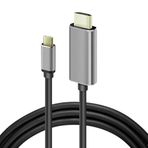 Apera Onezero ZR-627 MT57 4K 60hz HDMI Çevirici i-Phone 15 ile Uyumlu Kablo Type-C Thunder-bolts Altın Uçlu