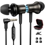 APETOO Kablolu Kulak İçi Kulaklıklar, Manyetik Kulaklık Kablolu Kulak İçi Kulaklıklar, 3,5 mm Jak, Mikrofon, Gürültü Engelleme, iPhone, Samsung, Dizüstü Bilgisayar, Oyun Kumandası, Çocuklar, Okul