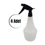 Apex Boş Sprey Şişesi- Siyah Kimyasala Dayanıklı Sprey Şişe , Sıvı Püskürtmek İçin Boş Fıs Fıs 4 Adet