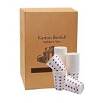 APEX ENDÜSTRİYEL Karton Bardak 7oz Çift Katman Sızdırmaz (Koli İçi 3000 Adet)