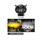 APEXİ BAYKUŞ LED SİS FARI 4 FONKSİYON ÇİFT RENK SARI-BEYAZ MOTO-OFFROAD-SUV-İŞ MAKİNESİ 1 ADET