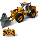 Apexma 2.4ghz Uzaktan Kumandalı Şarjlı Buhar Atan 9 Kanallı Buldozer Sesli Işıklı Metal Kepçeli Iş Makinesi - Sarı