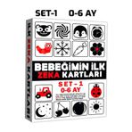 Apexma Eğitici Bebeğimin İlk Zeka Kartları Set-1 - Bebekler İçin Resimli İlk Aktivite Zeka Kart Seti 0-6 Ay Montessori Hafıza Zeka Kartı Set-1