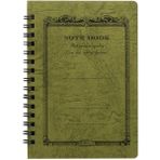 Apica CD Twin Ring A6 Defter Olive Çizgili - Yeşil