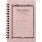 Apica CD Twin Ring A6 Defter Peach Çizgili - Pembe