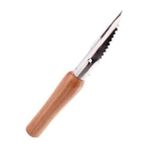 Apiko Shop Ahşap Saplı Yan Soyacak, Sebze Meyve Soyacağı, Kabak Biber Oyacak 1 Adet (18 Cm)