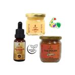 APİMED YAŞ POLEN(300GR)+ARI SÜTÜ(40GR)+PROPOLİS SU BAZLI(20ML) EFSANE PAKET
