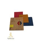 Apithecary Shopexxtra-Balmumlu Renkli Kumaşlar Desenli Orta Boy MEDİUM3'lü Set %100 Organik Gıda Saklama Kumaşı