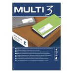 Apli - İşaretlemeler yapışkan multi3 mürekkep püskürtmeli için lazer y fotokopi makinesi kenarları düz 100 yaprak 52,5 x 29,7 mm