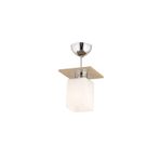 Apliqa 3337-01-K-CF Atlas Tekli Kahve Kare Avize