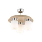 Apliqa 3337-03-Y-CF Atlas 3 Lü Yuvarlak Kahve Avize