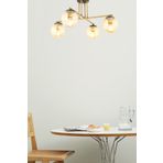 Apliqa 3448-04-FR Mali 4 Kollu Eskitme Salon Modern Avize
