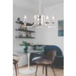 Apliqa 3694-04-CH Erza 4lü Krom Modern Salon Avize