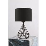Apliqa 3709-1M-BL Bien Siyah Modern Tasarım Abajur