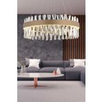 Apliqa 3962-60-FR Brampton 60'lik Eskitme 3 Renkli Ledli Avize