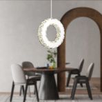 Apliqa Akanay Tekli Krom Led Kristal Avize