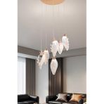 Apliqa Ardea 6'lı Gold Yuvarlak Sarkıt Salon Led Avize