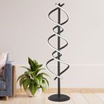 Apliqa Arletto Çift Şerit Şerit Siyah 3 Renkli Led Modern Tasarım Metal Lambader