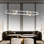 Apliqa Bennan Sıralı 60 Watt Krom Gold Modern Oturma Odası, Yemek Masası Üstü, Salon Led Avize