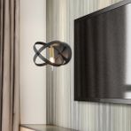 Apliqa Caliope Eskitme Duylu Siyah Modern Oturma Odası Koridor Yatak Başı Salon Aplik