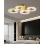 Apliqa Callista 4'lü Gold 3 Renkli Modern Plafonyer LED Avize