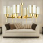 Apliqa Cemre 6 Lı Gold Modern Yatak Odası Salon Avize - Altın