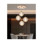 Apliqa Edward 4'lü 42 watt Yuvarlak Gold Ledli Modern Salon Avize