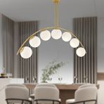 Apliqa Fralde 7 Li Gold Modern Mutfak Cafe Restoran Için Uygun Retro Salon Avize Altın