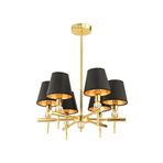 Apliqa Golden 6 Lı Şapkalı Salon Avize
