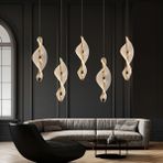 Apliqa Gupse 5'li Sıralı 88 Watt Ledli Modern Tasarım Oturma Odası Salon Avize