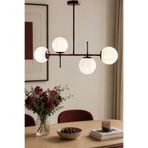 Apliqa Jose 4lü Bordo Renkli Modern Salon Avize