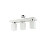 Apliqa Kare 3352-03-WH 3'lü Plafonyer Avize