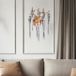 Apliqa Laura Gold Kristal Taşlı Modern Tasarım Su Damlası Taşlı Duvar Lambası Salon Aplik - Altın