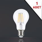 Apliqa Led Filamanli E27 Rustik 6 Watt 3000k Gün Işığı A60 Ampul