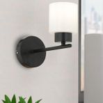 Apliqa Lima Duvar Lambası Yatak Odası-Yatak Başı-Banyo İçin Modern Aplik - Siyah