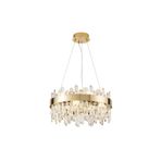 Apliqa Linfred 50'lik Gold Kristal Taşlı Modern Salon Avize