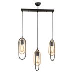 Apliqa Lotus 3 Lü Sıralı Eskitme Sarkıt Modern Avize