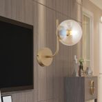 Apliqa Lowel Tekli Eskitme Bal Camlı Modern Yatak Başı Salon Aplik