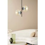 Apliqa Malibu 2 Li Siyah Modern Avize