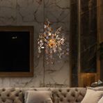 Apliqa Masal Gold Kristal Taşlı Modern, Oturma Odası,duvar Lambası Salon Aplik Altın