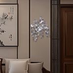 Apliqa Masal Krom Kristal Taşlı Modern, Oturma Odası,duvar Lambası Salon Aplik Gümüş