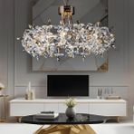 Apliqa Mercan 60'lık Yuvarlak Gold Kristal Taşlı Avize