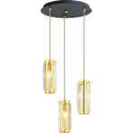 Apliqa Natali 3Lü Sarkıt Gold Modern Genç Odası Mutfak Salon Sarkıt Avize - Altın