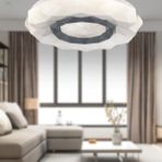 Apliqa Paris Tekli Beyaz 3 Renkli 37 Watt Ledli Avize